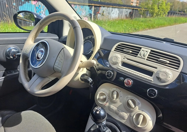 Fiat 500 cena 20900 przebieg: 159000, rok produkcji 2011 z Płoty małe 562